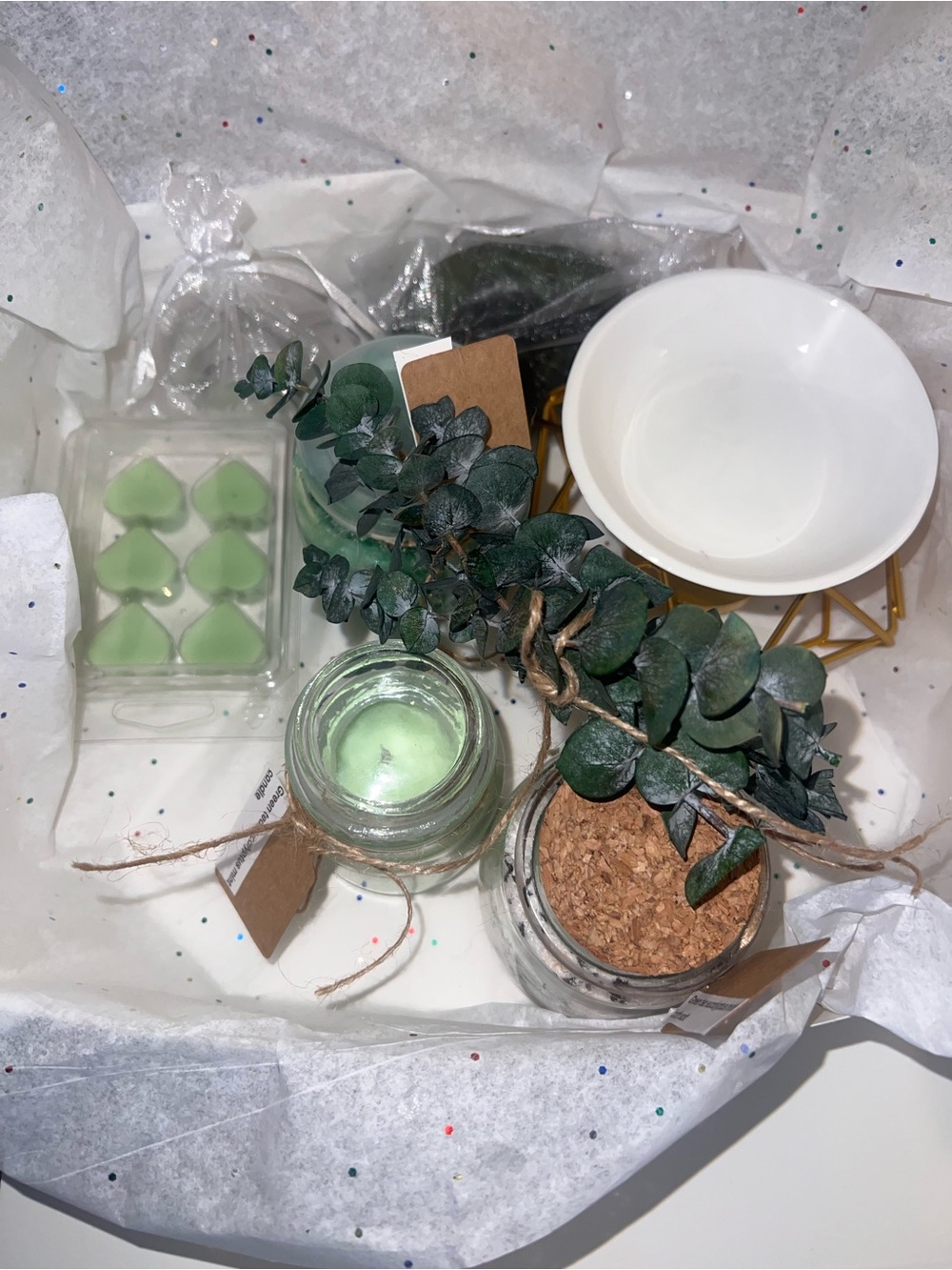 Green Eucalyptus Candle Gift Set